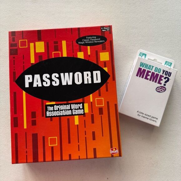 Board Game Bundle – Password (New) & What Do You Meme? On The Go (Used) - Picture 2 of 6